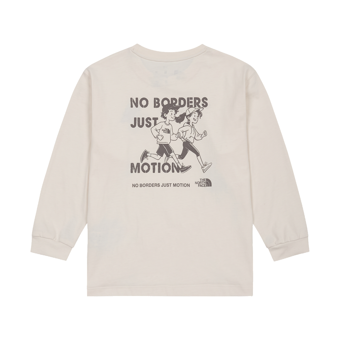 NT7TS55T (Kids) The North Face Kick-Day L/S R/T-Shirt Ivory - 26FW