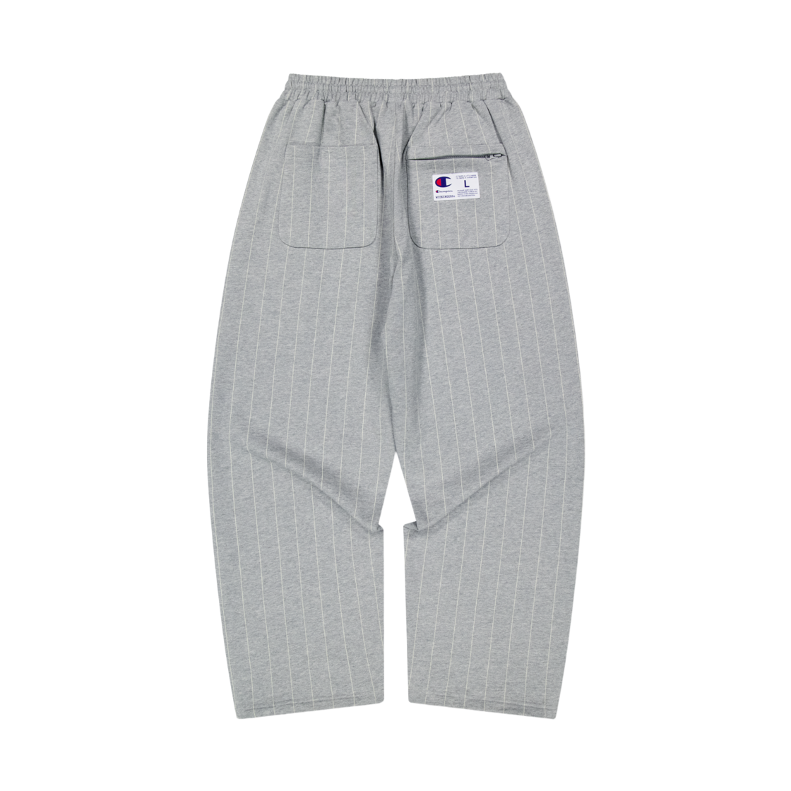위캔더스 x 챔피온 스트라이프 스웨트 팬츠 M.그레이(WKNDRS x Champion Striped Sweat Pants M.Grey) - 2