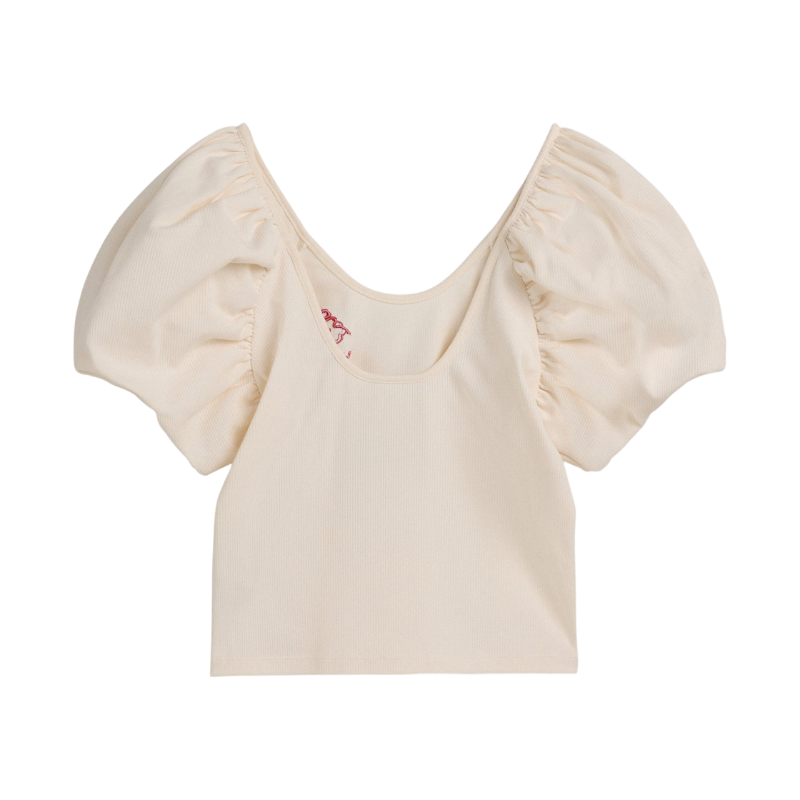 (W) 아디다스 x 시몬 로샤 퍼프 슬리브 티셔츠 초크 화이트 - KR 사이즈((W) Adidas x Simone Rocha Puff Sleeve T-Shirt Chalk White - KR Sizing) - 2