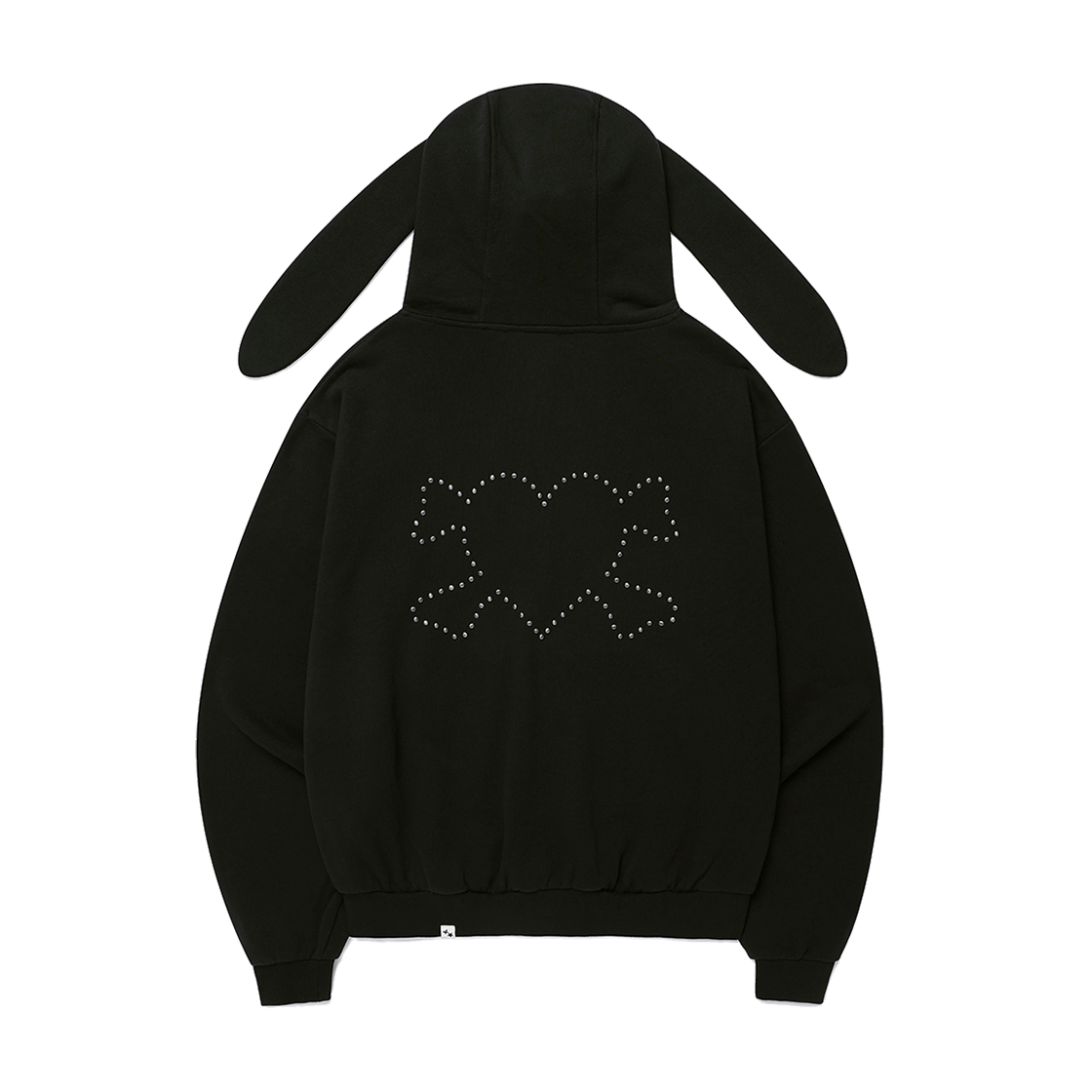카비시 키튼 이어 집업 후디 블랙(CAVISH Kitten Ears Zip Up Hoodie Black) - 2
