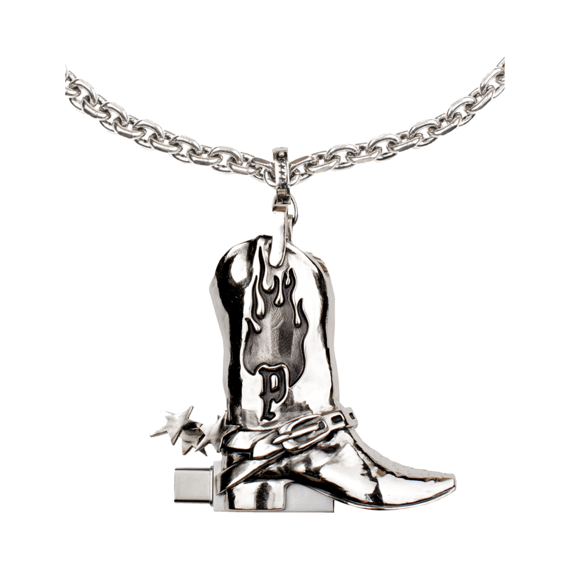 투제이스 x 페기구 펜 드라이브 부트 케이스 실버 - 26FW(Twojeys x Peggy Gou Pen Drive Boot Case Silver - 26FW) - 3