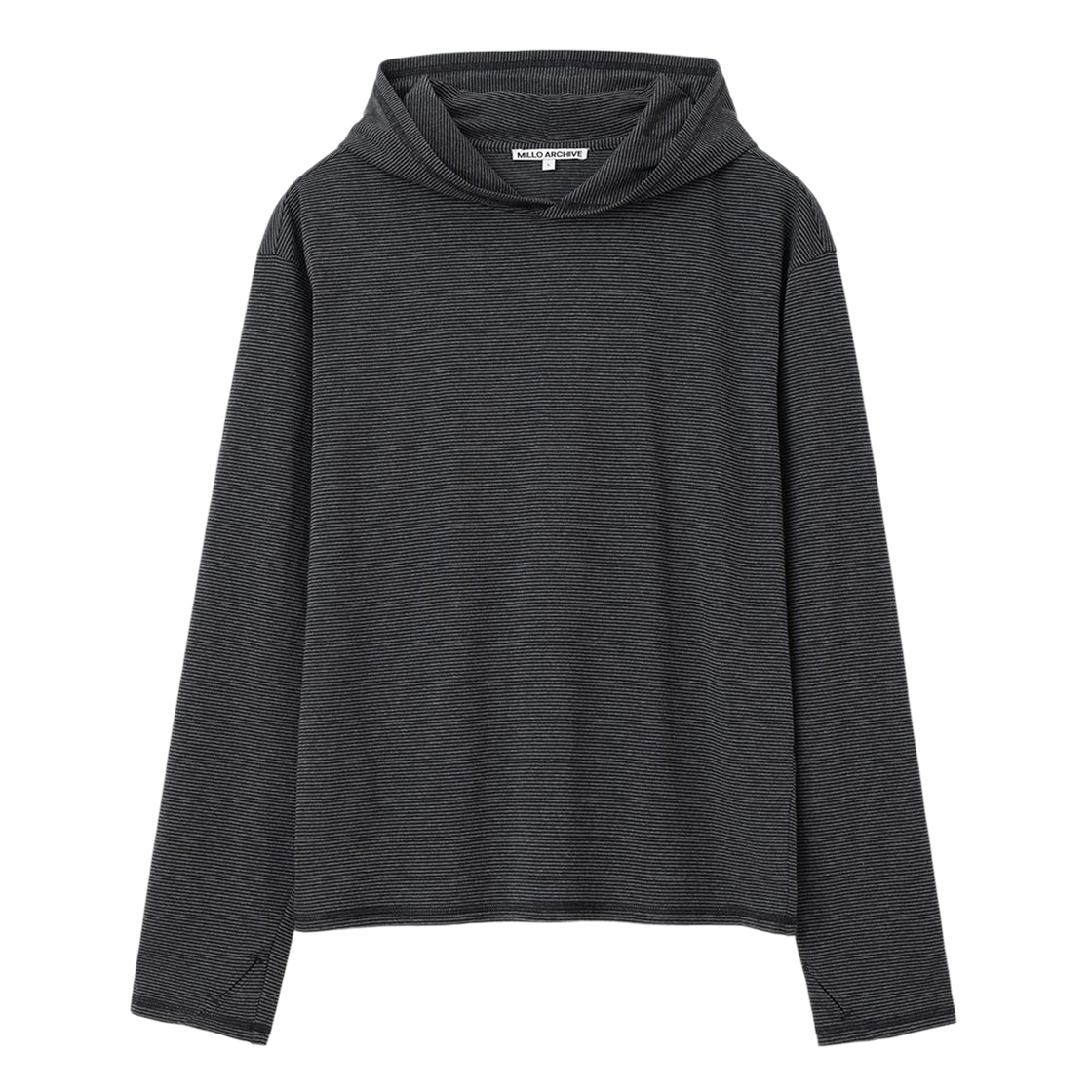 ML917UBK milloarchive Lin Stripe Hoodie Multi Black