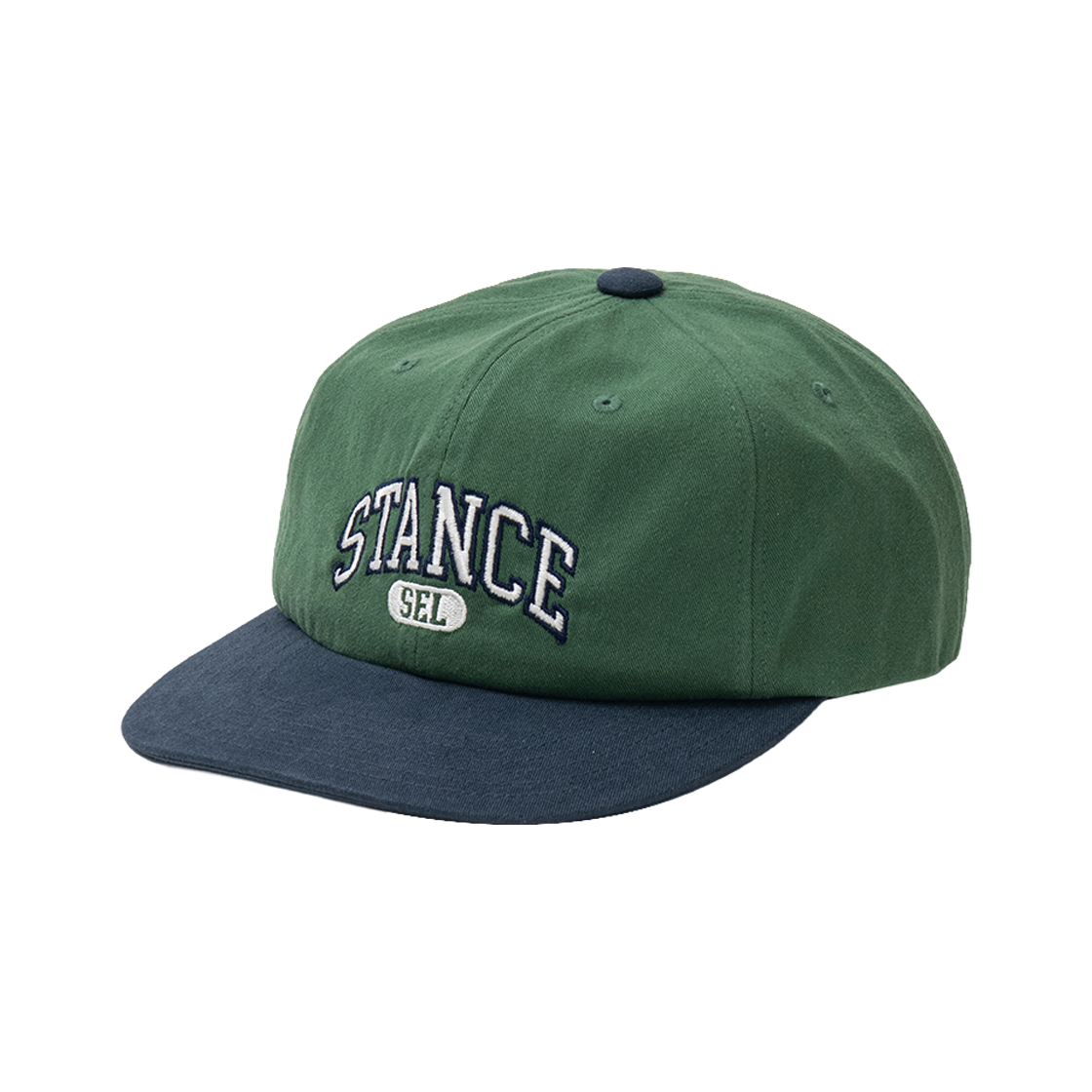 스텐스 서울 스텐스 컬리지 볼러 캡 (그린 & 네이비)(STANCE SEOUL STANCE COLLEGE BALLER CAP (GREEN & NAVY))