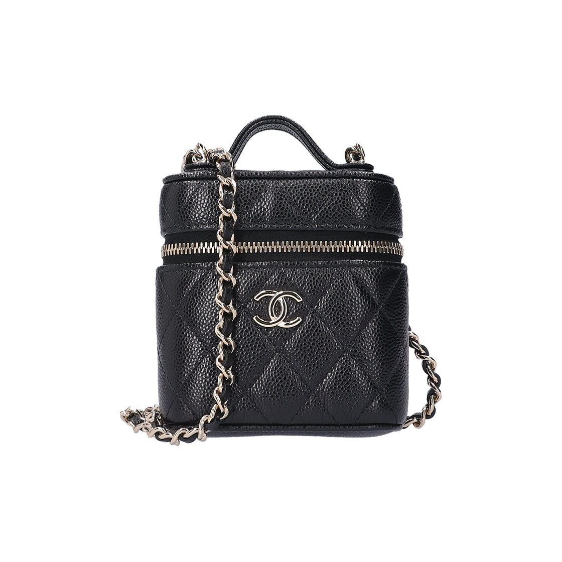 ITAEKWWC784C Chanel Small Chain Cosmetic Case Black