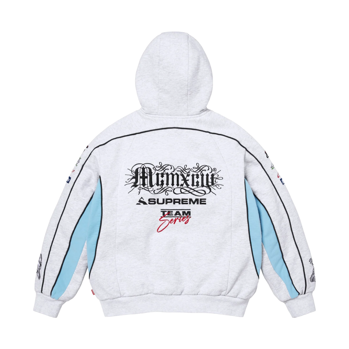 슈프림 레이싱 라인드 집업 후드 스웨트셔츠 애쉬 그레이 - 26FW(Supreme Racing Lined Zip Up Hooded Sweatshirt Ash Grey - 26FW) - 2