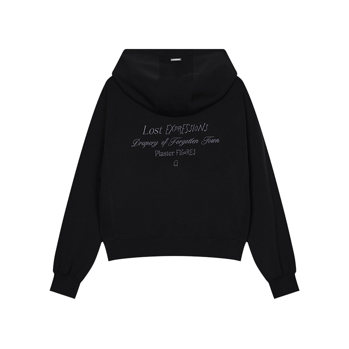 지오송지오 셈블런스 우먼 포에트리 크롭 후드 블랙 ZI4TS805BK(ZIOSONGZIO SEMBLANCE WOMAN POETRY CROP HOOD BLACK)