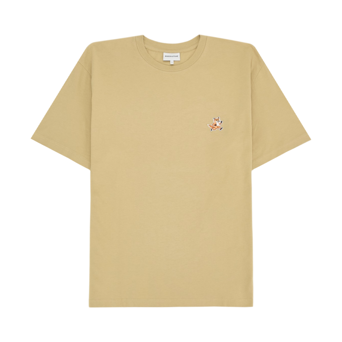 MM00125KJ0008-P239 Maison Kitsune Speedy Fox Patch Comfort T-Shirt Maltshake