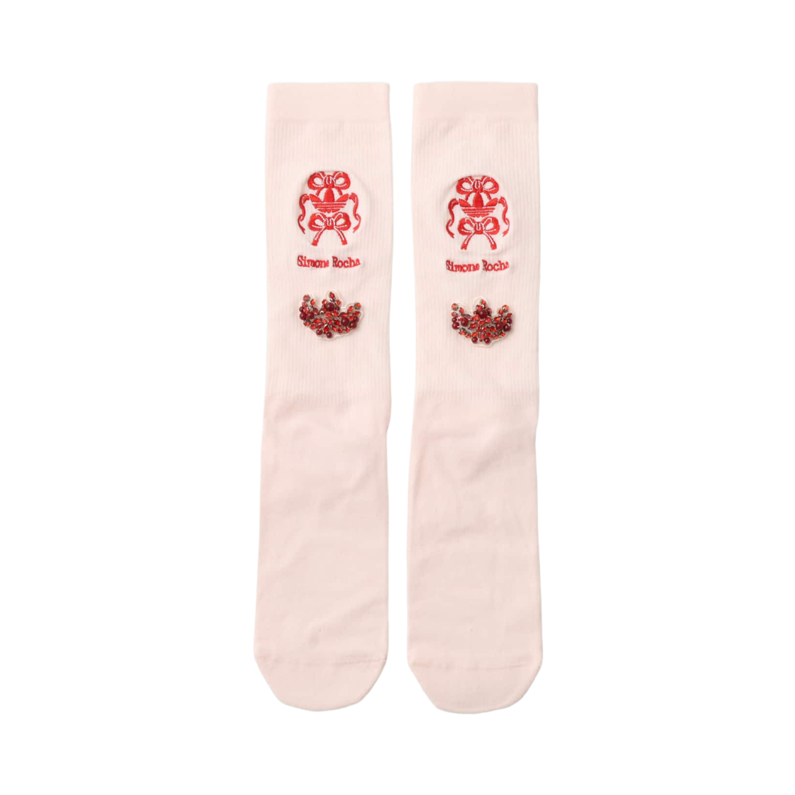 KX0774 (W) Adidas x Simone Rocha Knee High Socks Pink Tint