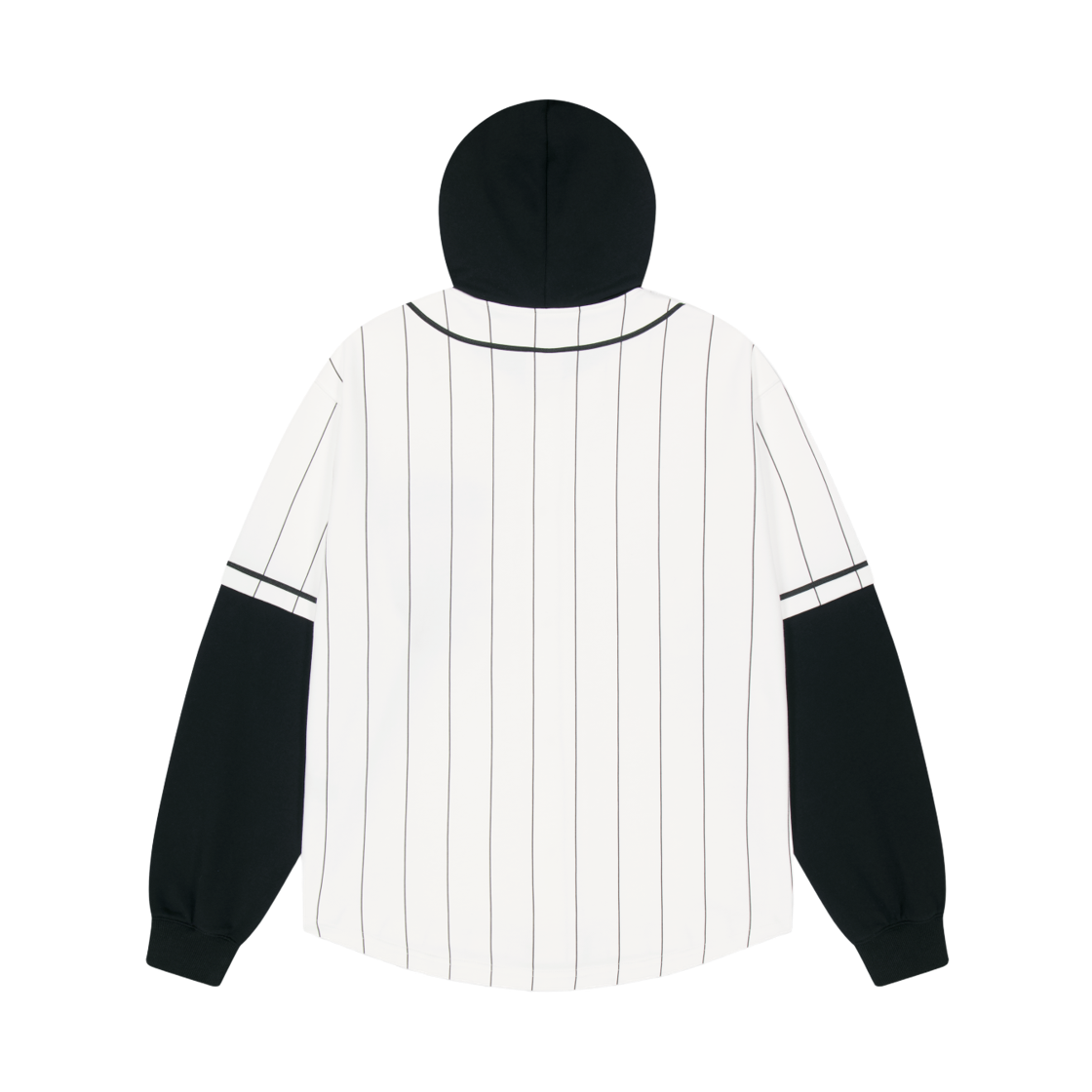 위캔더스 x 챔피온 레이어드 베이스볼 셔츠 자켓 화이트(WKNDRS x Champion Layered Baseball Shirt Jacket White) - 2