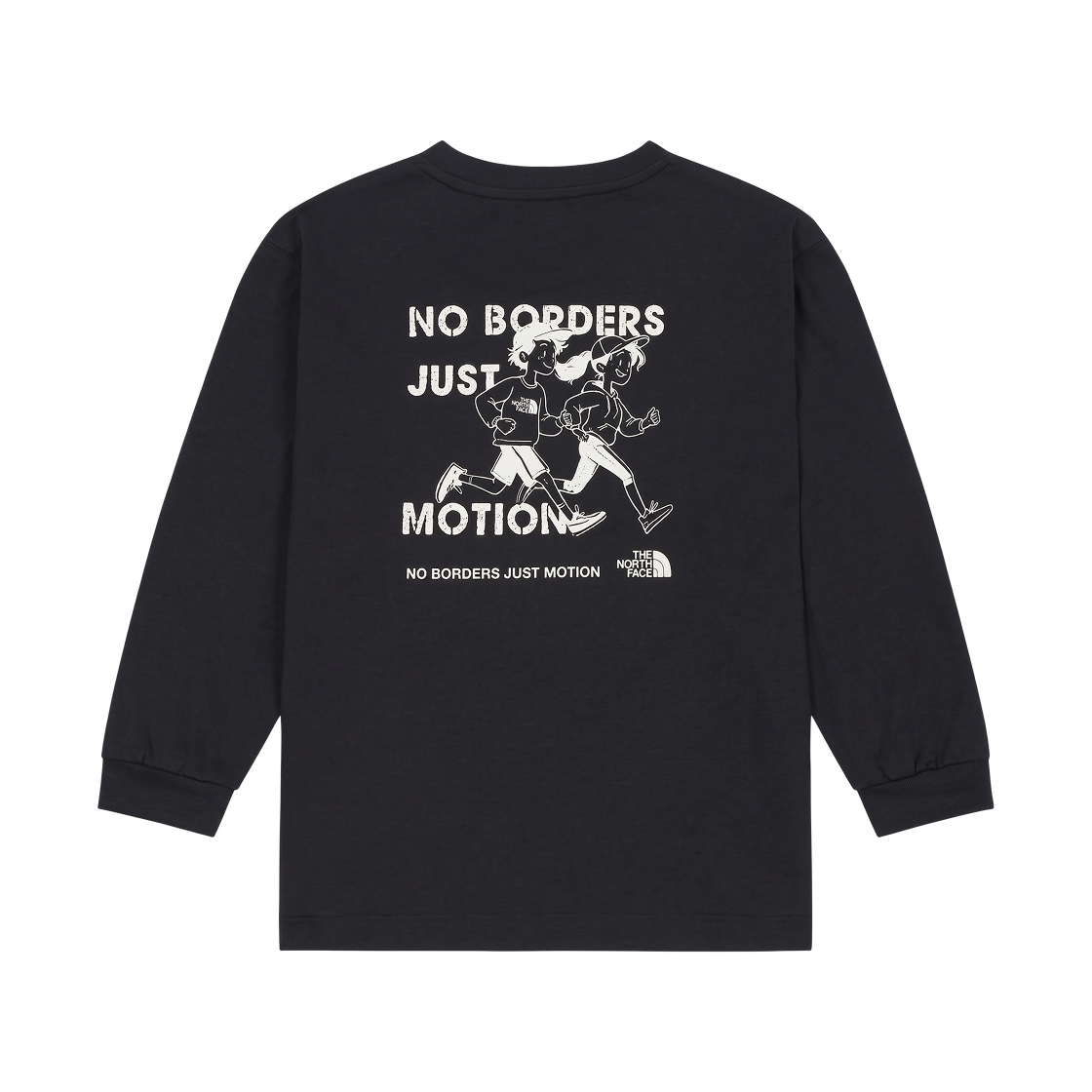 NT7TS55S (Kids) The North Face Kick-Day L/S R/T-Shirt Black - 26FW