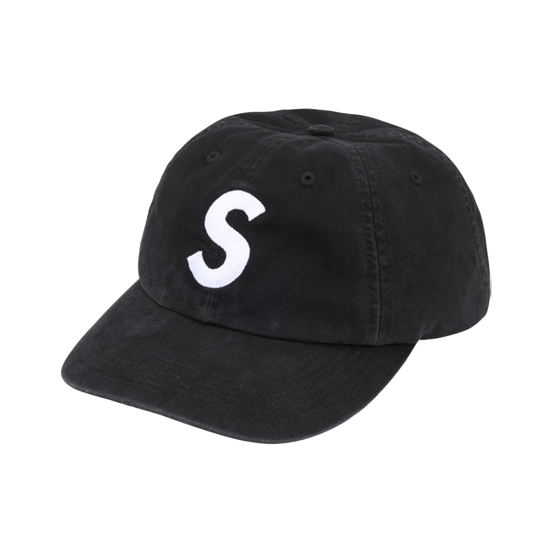 슈프림 워시드 캔버스 S 로고 6-패널 블랙 - 26FW(Supreme Washed Canvas S Logo 6-Panel Black - 26FW)