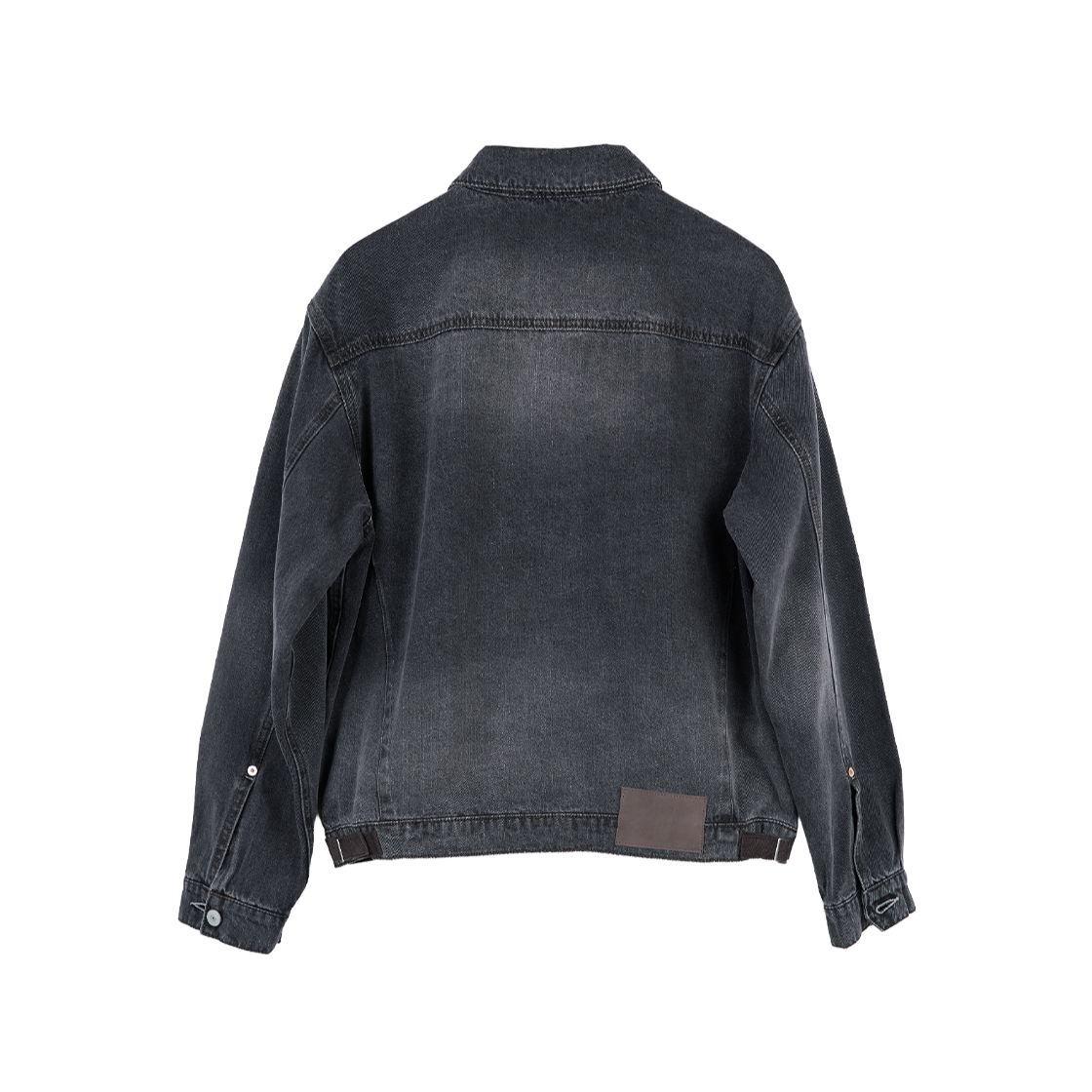 폴리테루 유즈드 트러커 자켓 에이지드 차콜(Polyteru Used Trucker Jacket Aged Charcoal) - 2