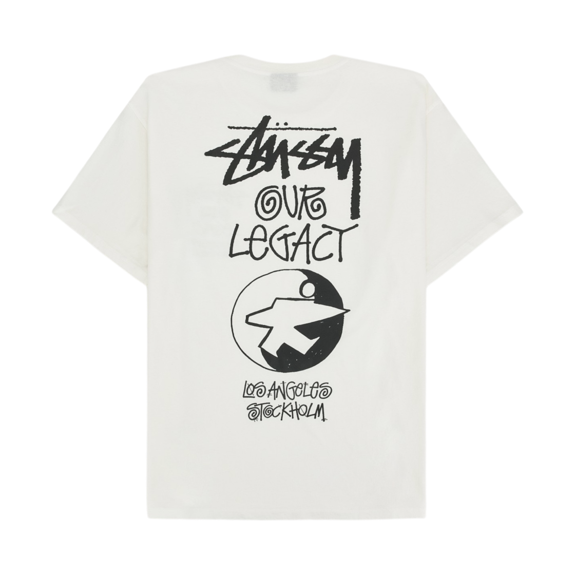 3903746 Stussy x Our Legacy Surfman Pig. Dyed T-Shirt Natural - 21FW