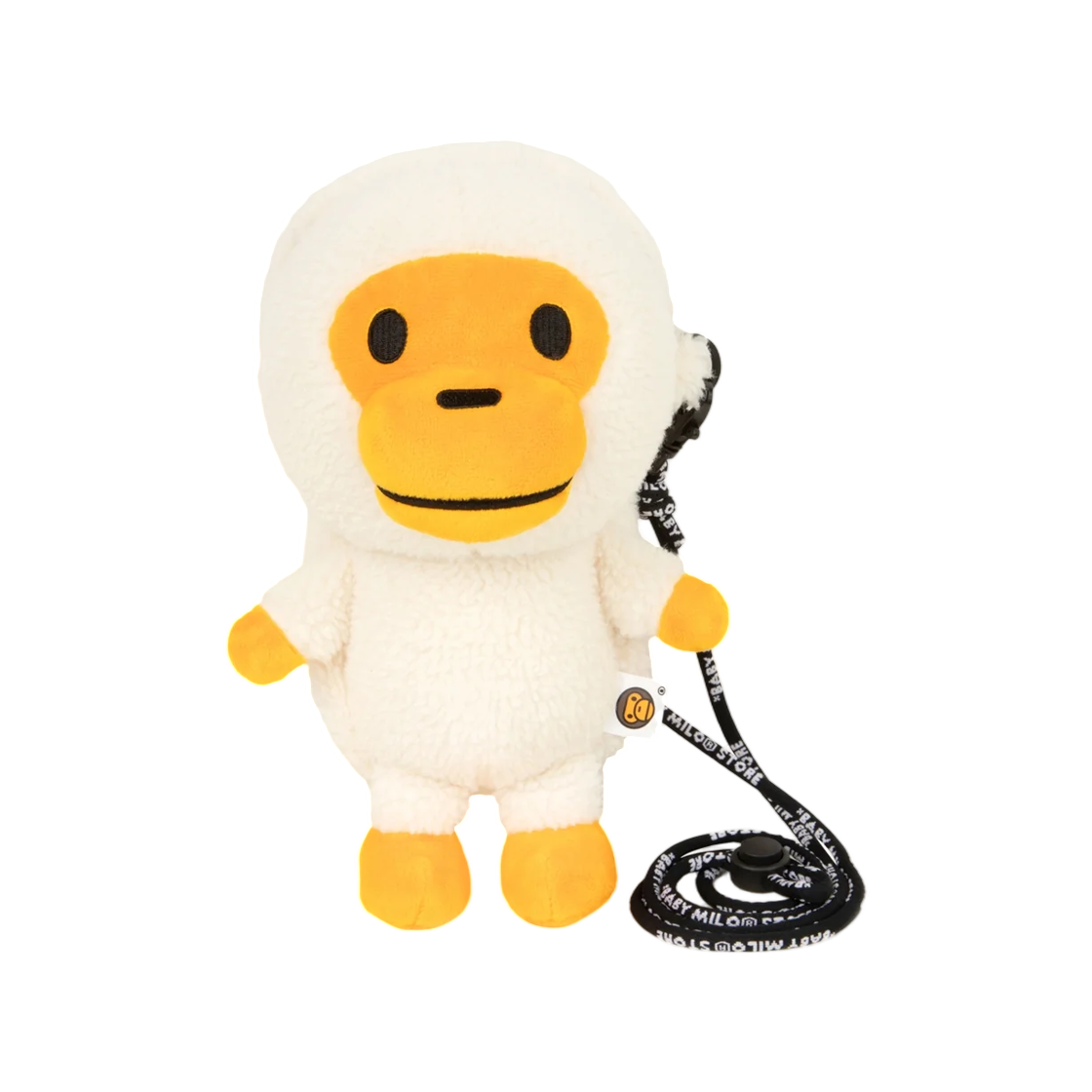 - BAPE Baby Milo Plush Doll Mobile Phone Bag #2 Ivory