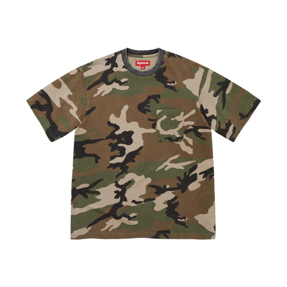슈프림 크랙 포켓 숏슬리브 탑 우드랜드 카모 - 26FW(Supreme Cracked Pocket S/S Top Woodland Camo - 26FW) - 2