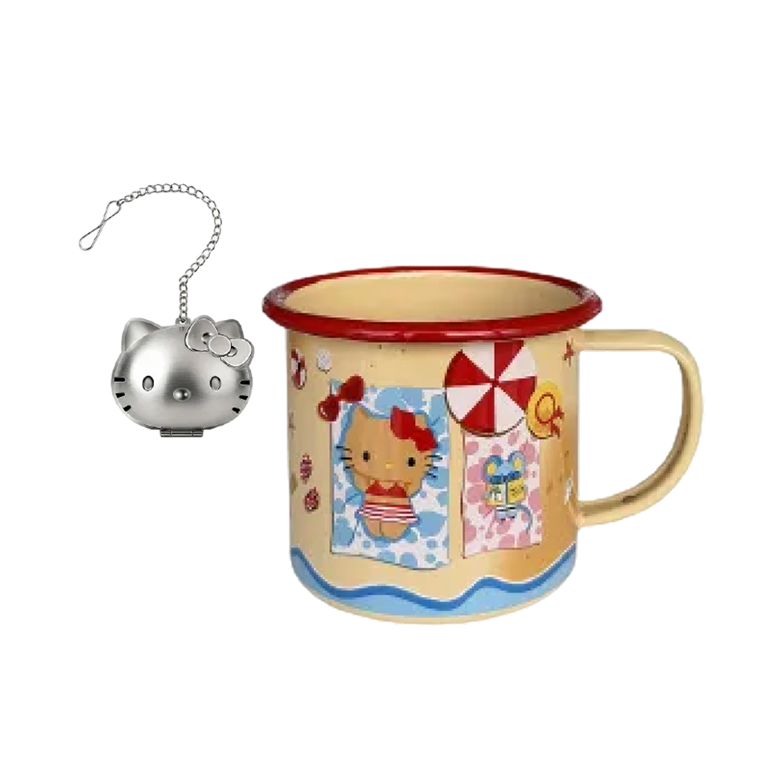 - Sanrio x Crow Canyon Mug Beach (With Tea Infuser)