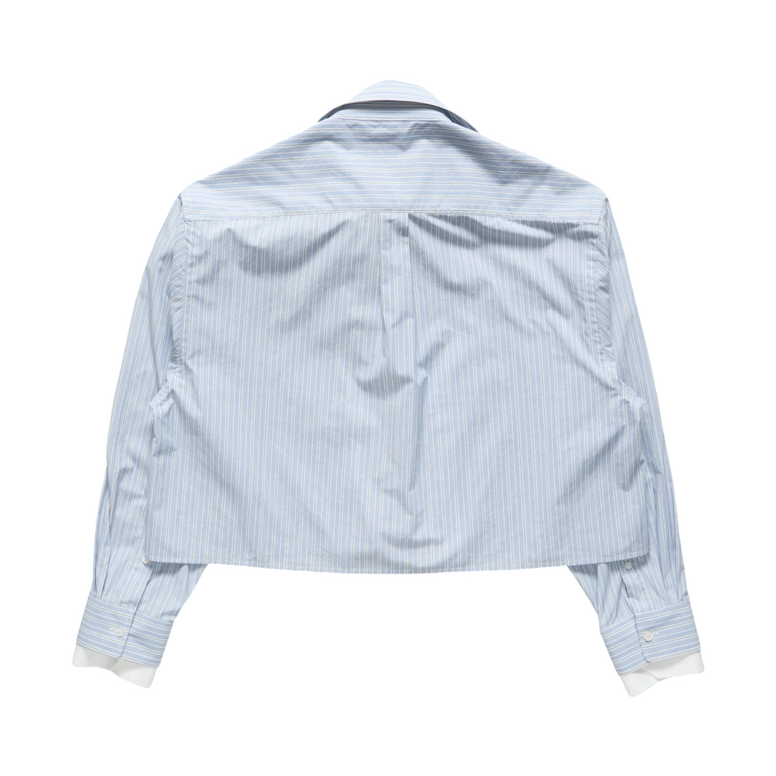 (W) 아크네 스튜디오 레이어드 스트라이프 셔츠 블루 화이트((W) Acne Studios Layered Striped Shirt Blue White) - 2