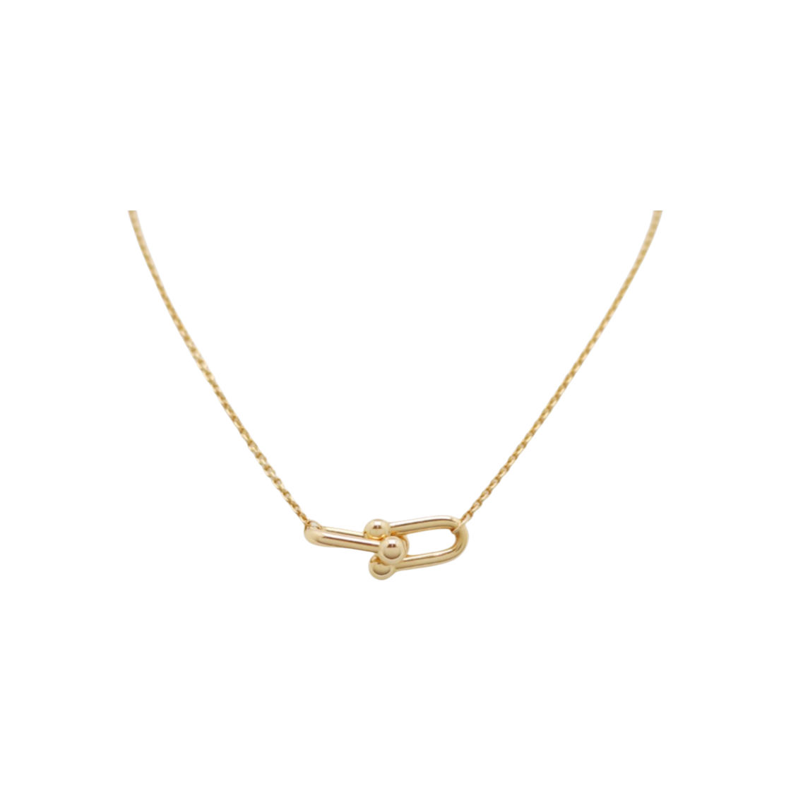 ITC475BAPBFS Tiffany & Co. Double Link Pendant Small Rose Gold