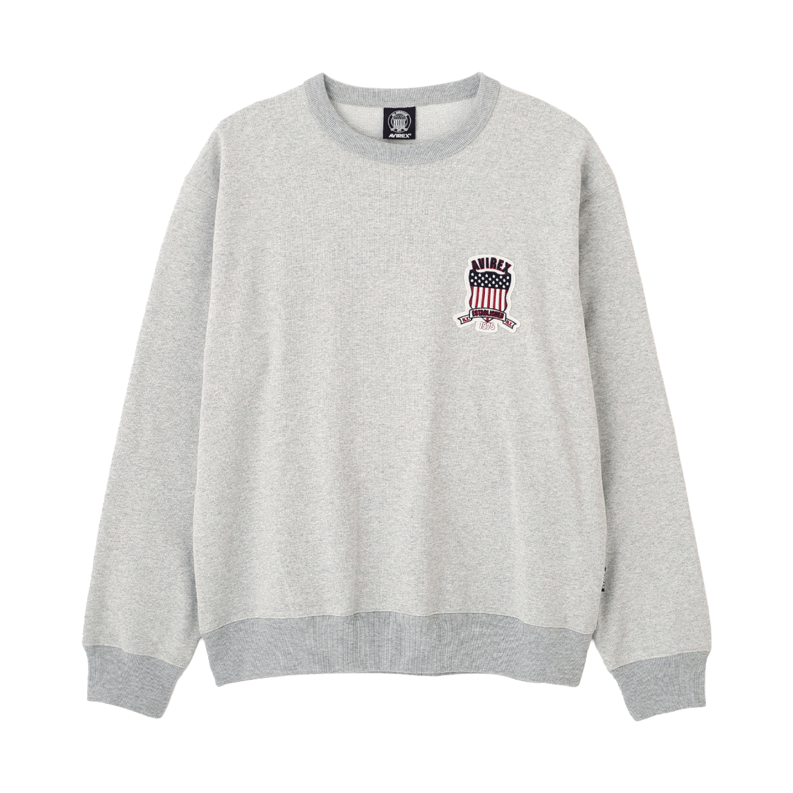 [예약배송] 아비렉스 시그니처 바시티 로고 스웻 그레이([예약배송] Avirex Signature Varsity Logo Sweat Grey) - 2