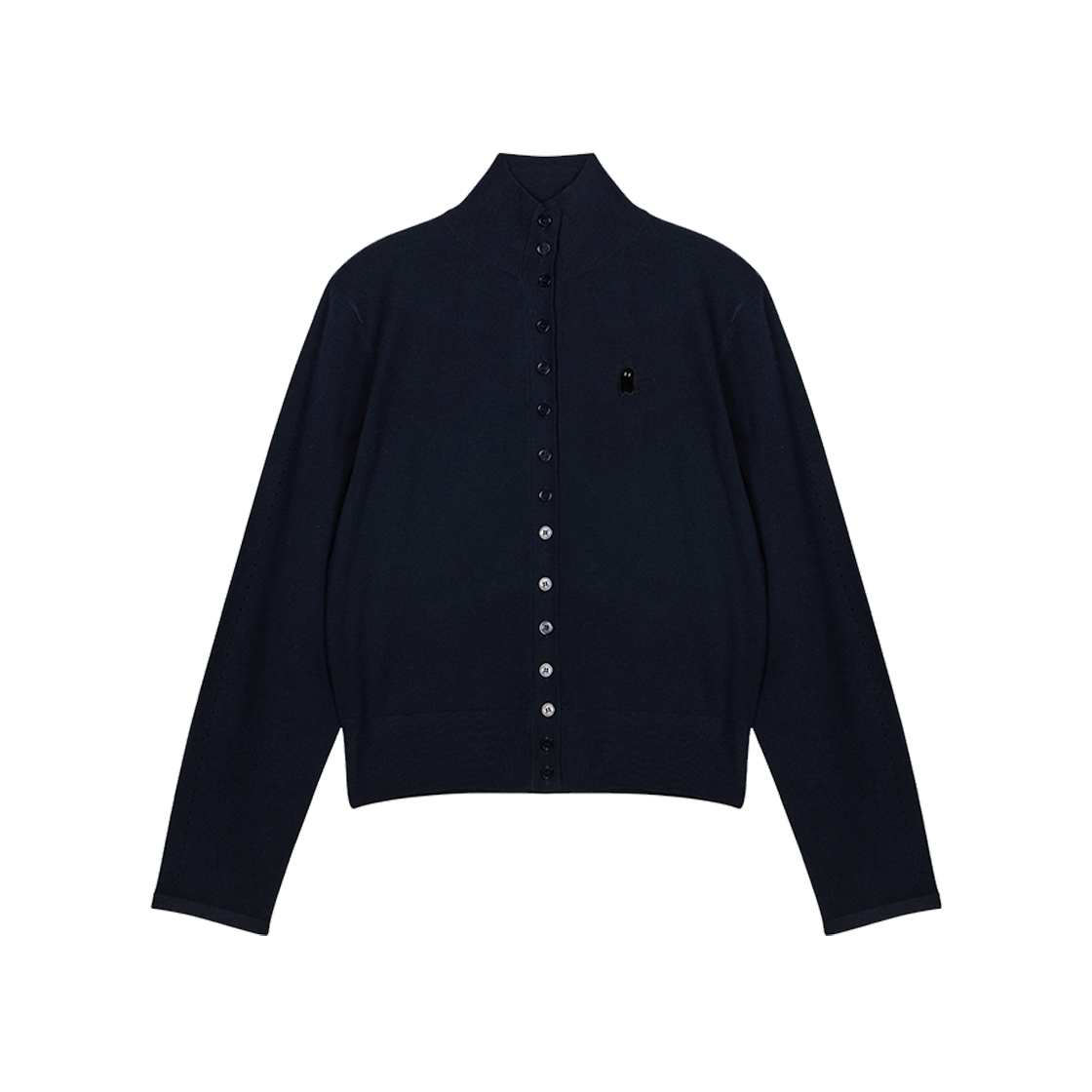 지오송지오 셈블런스 우먼 슬림 하이넥 가디건 다크네이비 ZI4KT808DN(ZIOSONGZIO SEMBLANCE WOMAN SLIM HIGH NECK CARDIGAN DARK NAVY)