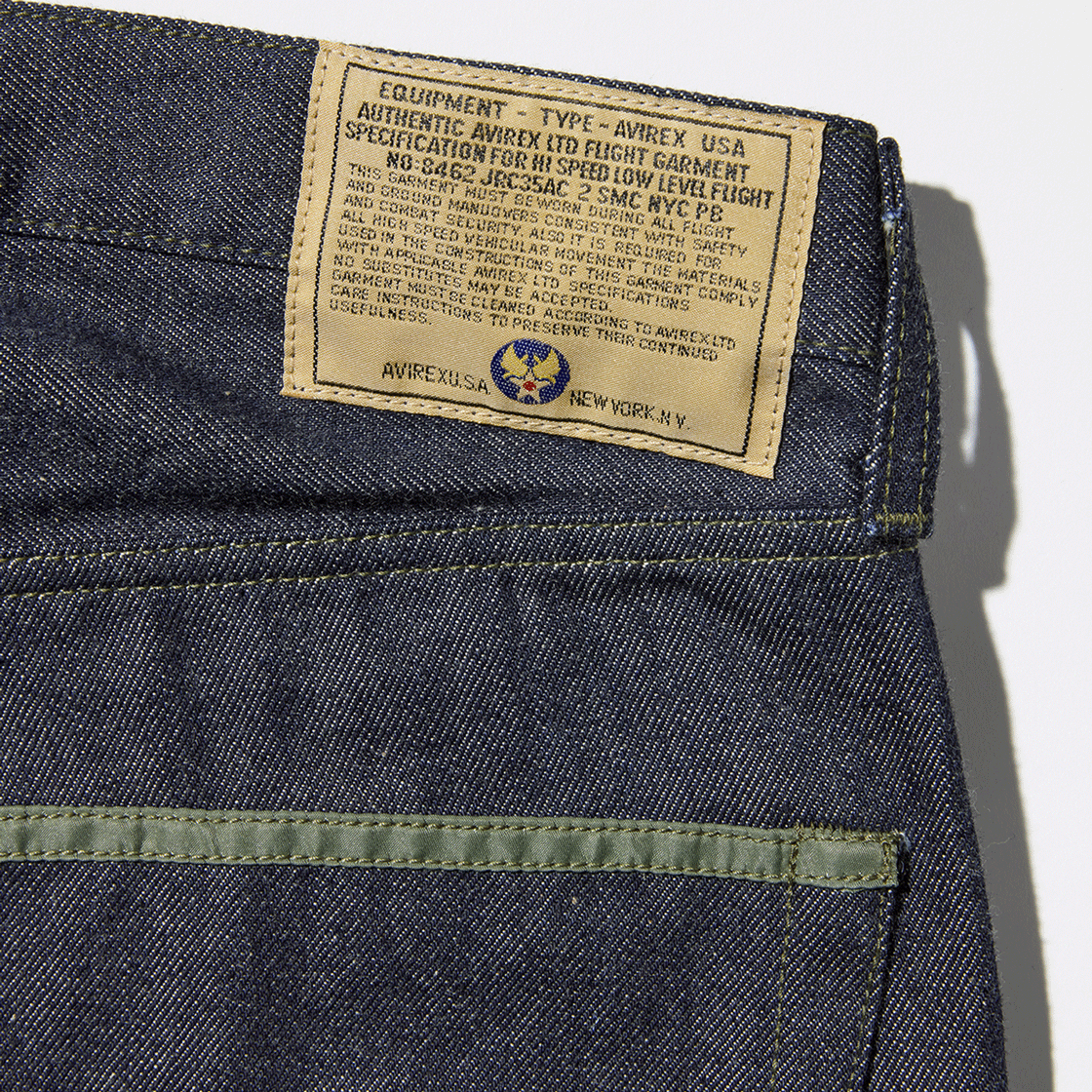 [예약배송] 아비렉스 헤리티지 타입 2 나일론 팬츠 세이지([예약배송] Avirex Heritage Denim Type-2 "Nylon" Pants Sage) - 4
