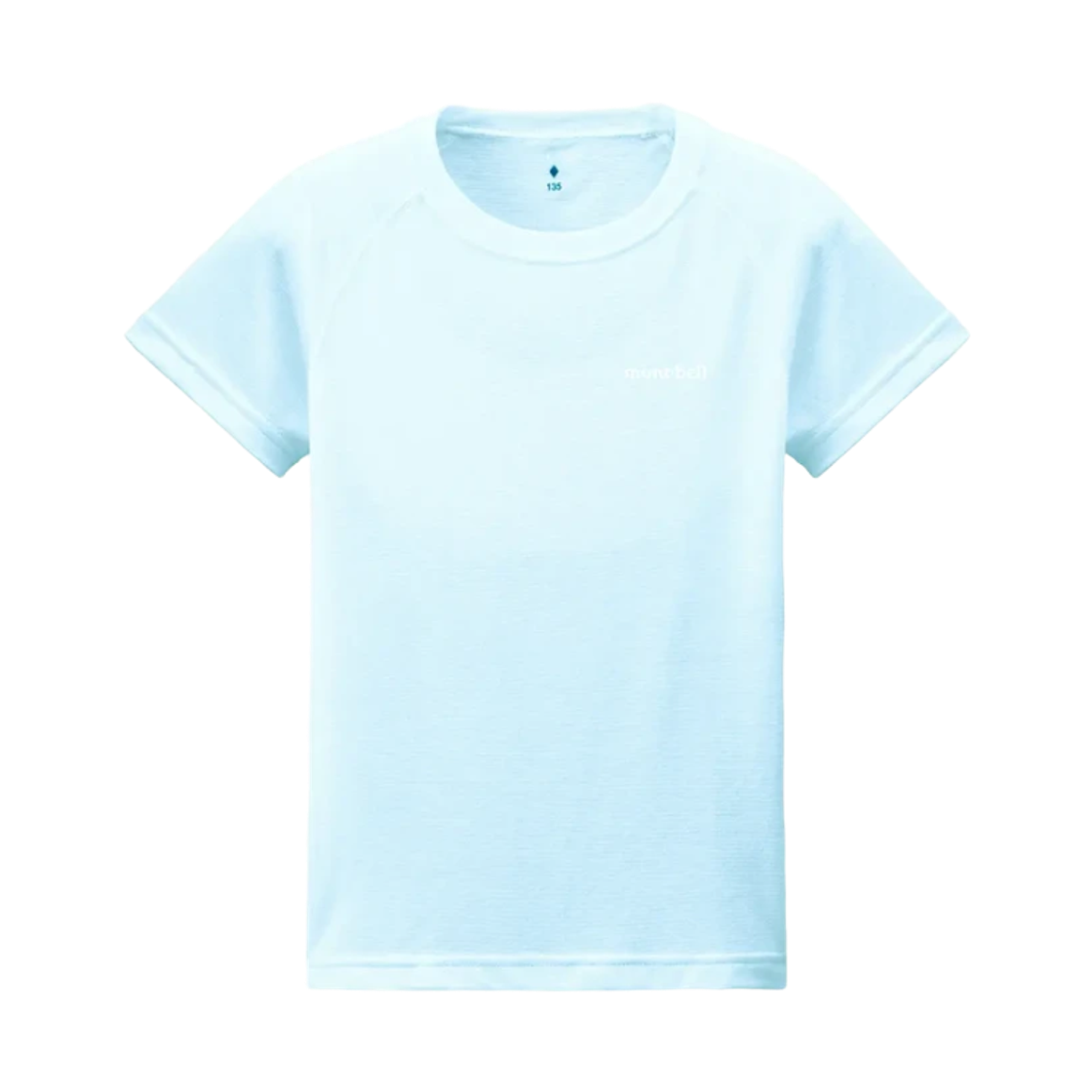 1107773 (Kids) Montbell Zeo-Line Light Weight T-Shirt Light Blue