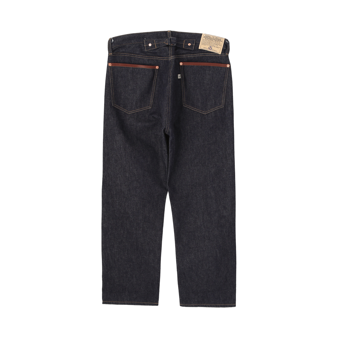 [예약배송] 아비렉스 헤리티지 타입 1 레더 팬츠 브라운([예약배송] Avirex Heritage Denim Type-1 "Leather" Pants Brown) - 2