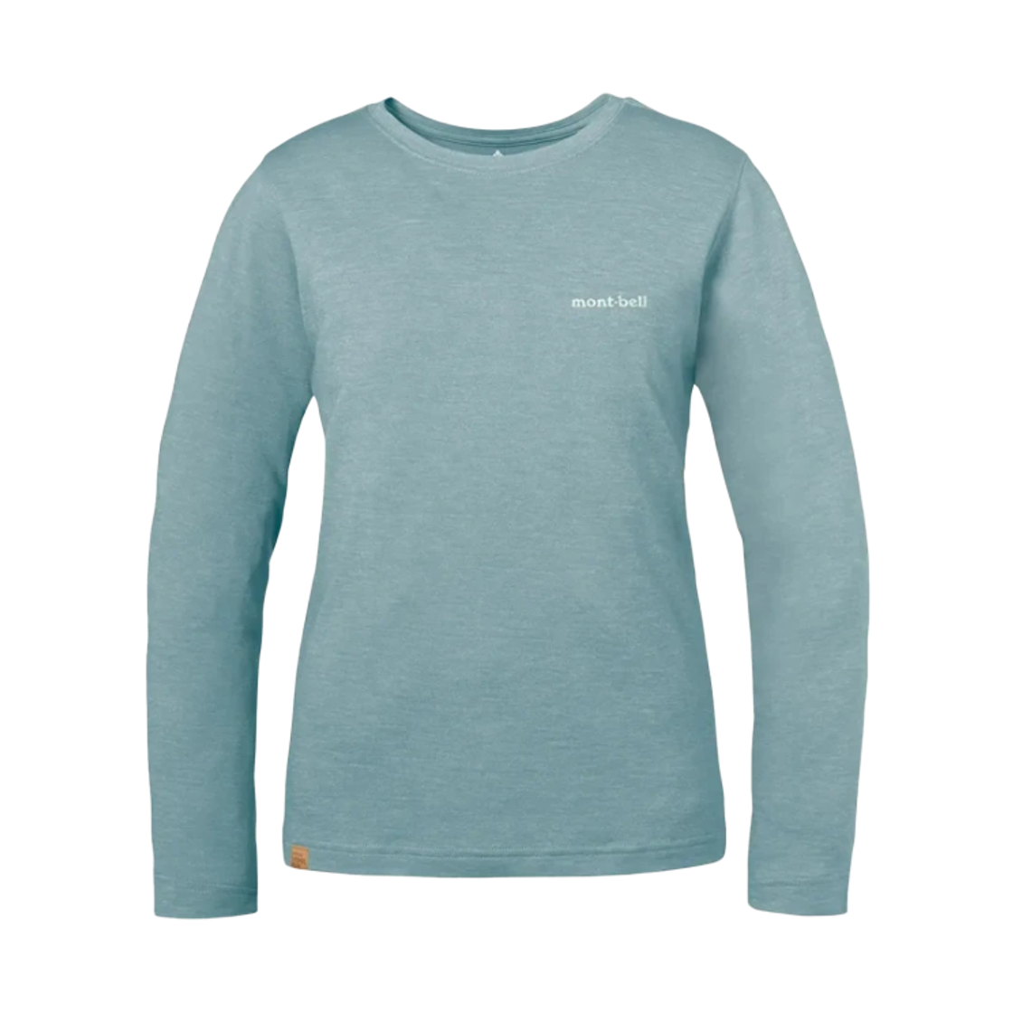 2304490 (W) Montbell Merino Wool Plus Light Long Sleeve T-Shirt Blue Green