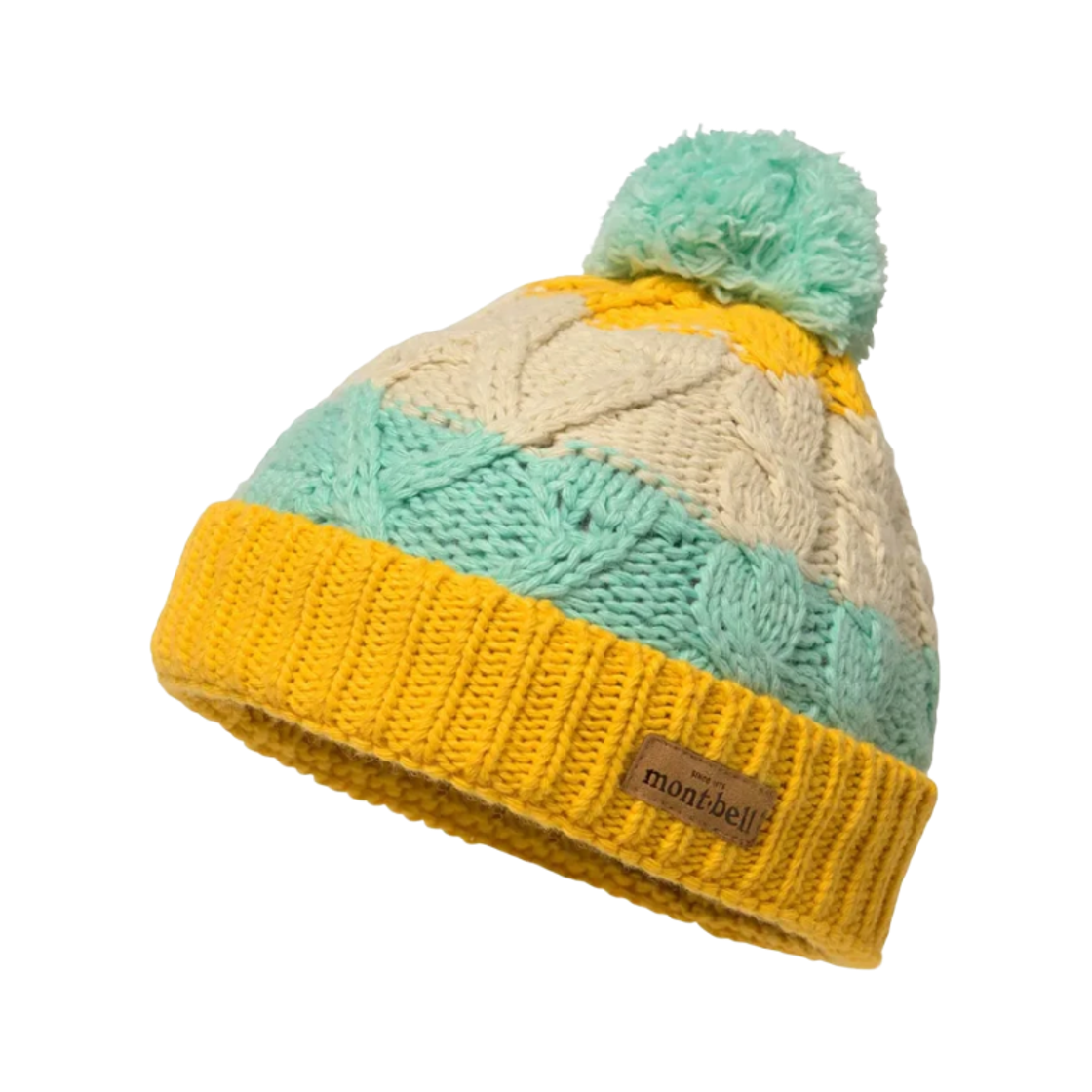 1118569 (Baby) Montbell Cable Knit Watch Cap Yellow