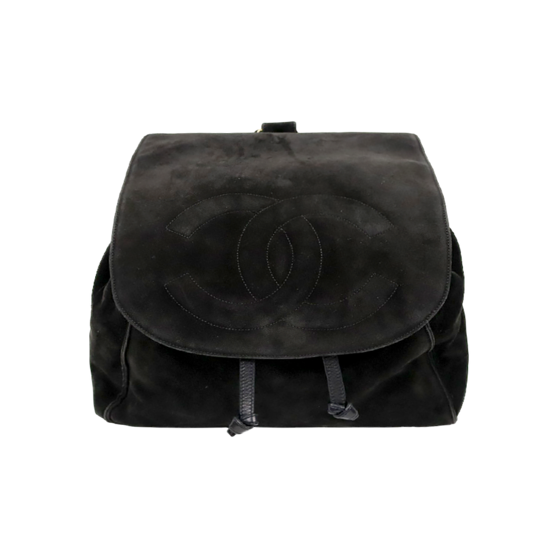 ITB2BTA7AOTS Chanel Black Suede Big CC Backpack