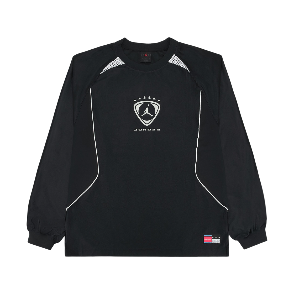 IM8995-010 Jordan Brooklyn Long Sleeve Goalie Top Black White (IM8995-010)