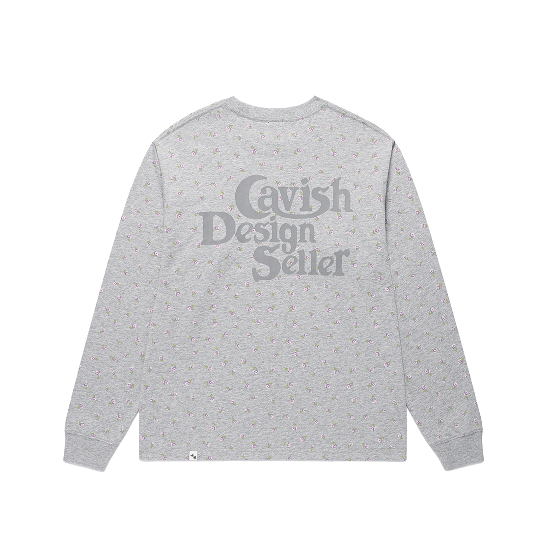 카비시 플라워 셀러 로고 LS 티셔츠 그레이(퍼플)(CAVISH Flower Seller Logo LS Tee Grey (Purple)) - 4