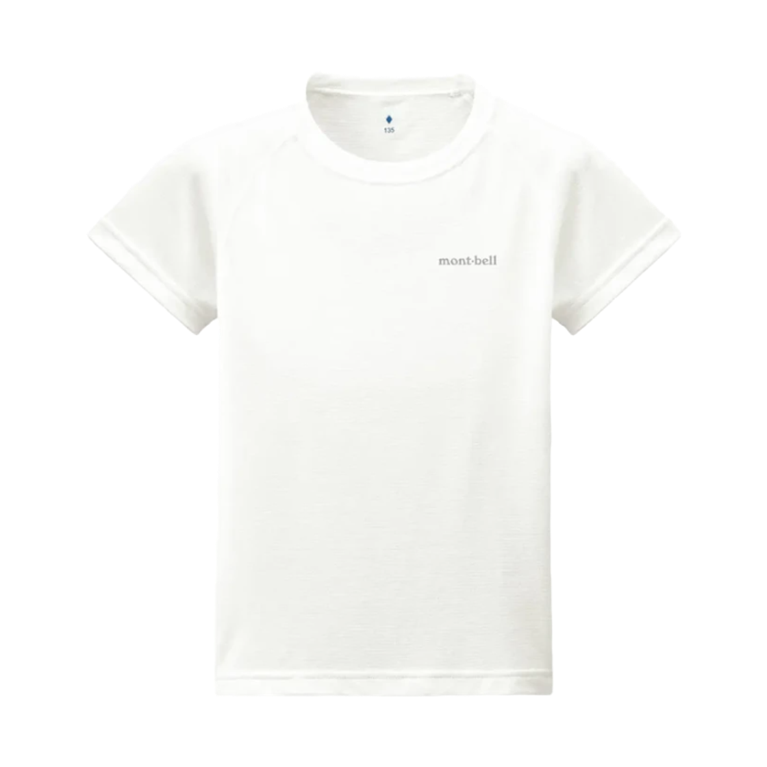 1107773 (Kids) Montbell Zeo-Line Light Weight T-Shirt White