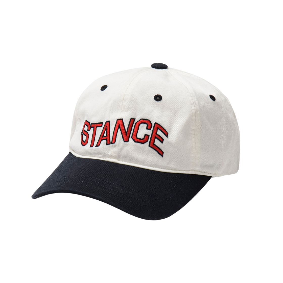 ST26SSAACP009-IVORY_&_NAVY STANCE SEOUL WAVE STANCE TWO TONE CAP (IVORY & NAVY)