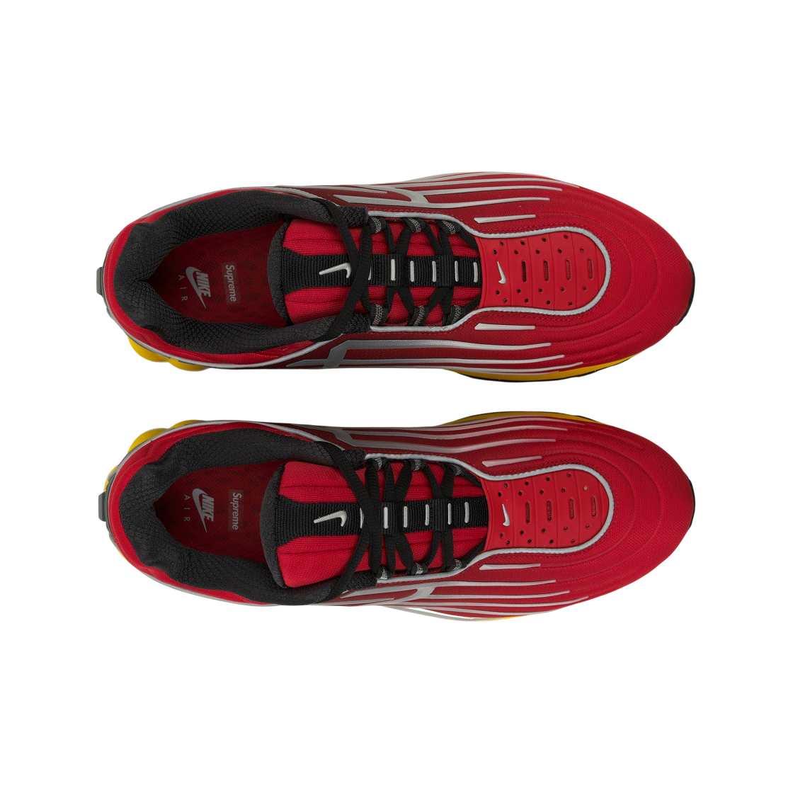 나이키 x 슈프림 에어맥스 2001 에어 엑스터시 SP 유니버시티 레드 스피드 옐로우(Nike x Supreme Air Max 2001 Air Ecstasy SP University Red Speed Yellow) - 5