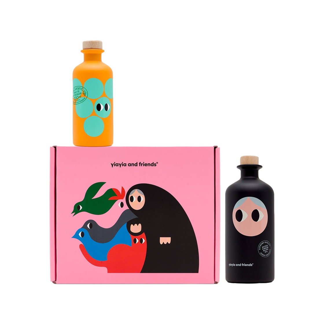 이야이야앤프렌즈 오일 & 화이트 발사믹 2종 세트(Yiayia and Friends Olive Oil & White Balsamic Gift Set)