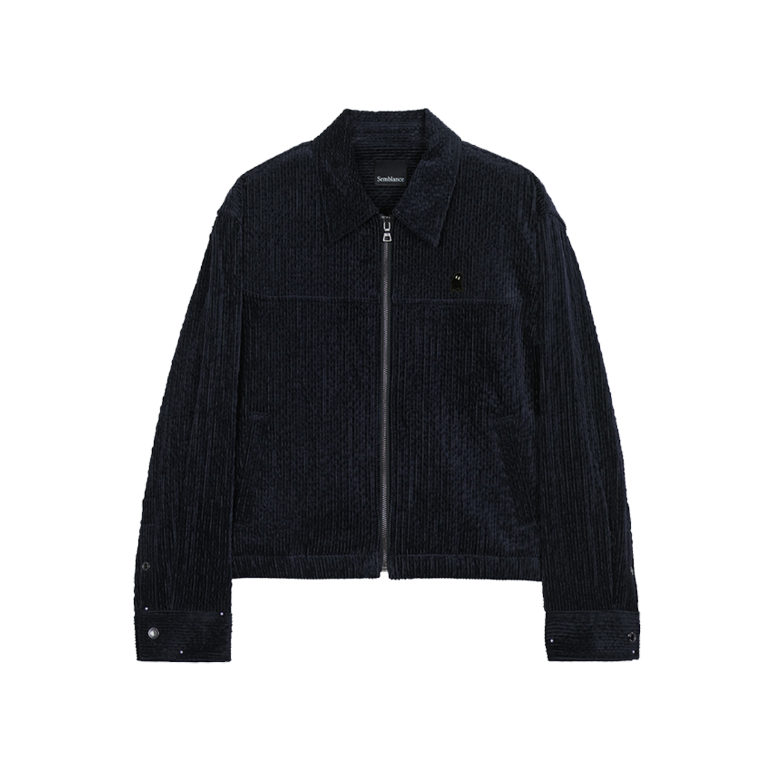 지오송지오 셈블런스 우먼 코듀로이 집업 셔츠 네이비 ZI4SH810NY(ZIOSONGZIO SEMBLANCE WOMAN CORDUROY ZIP UP SHIRT NAVY)