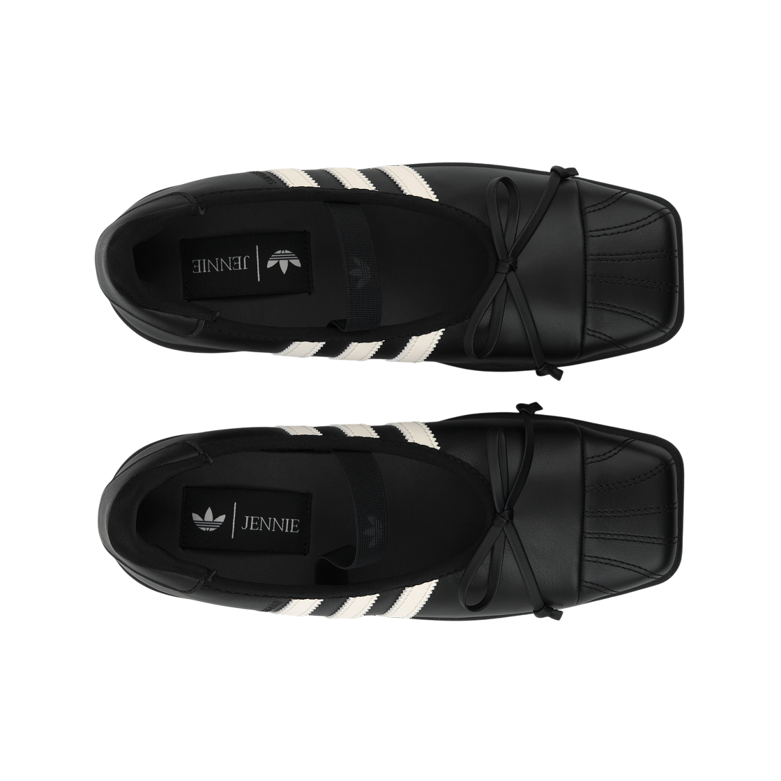 (W) 아디다스 x 제니 슈퍼스타 SQ 발레 블랙((W) Adidas x Jennie Superstar SQ Ballet Black) - 5