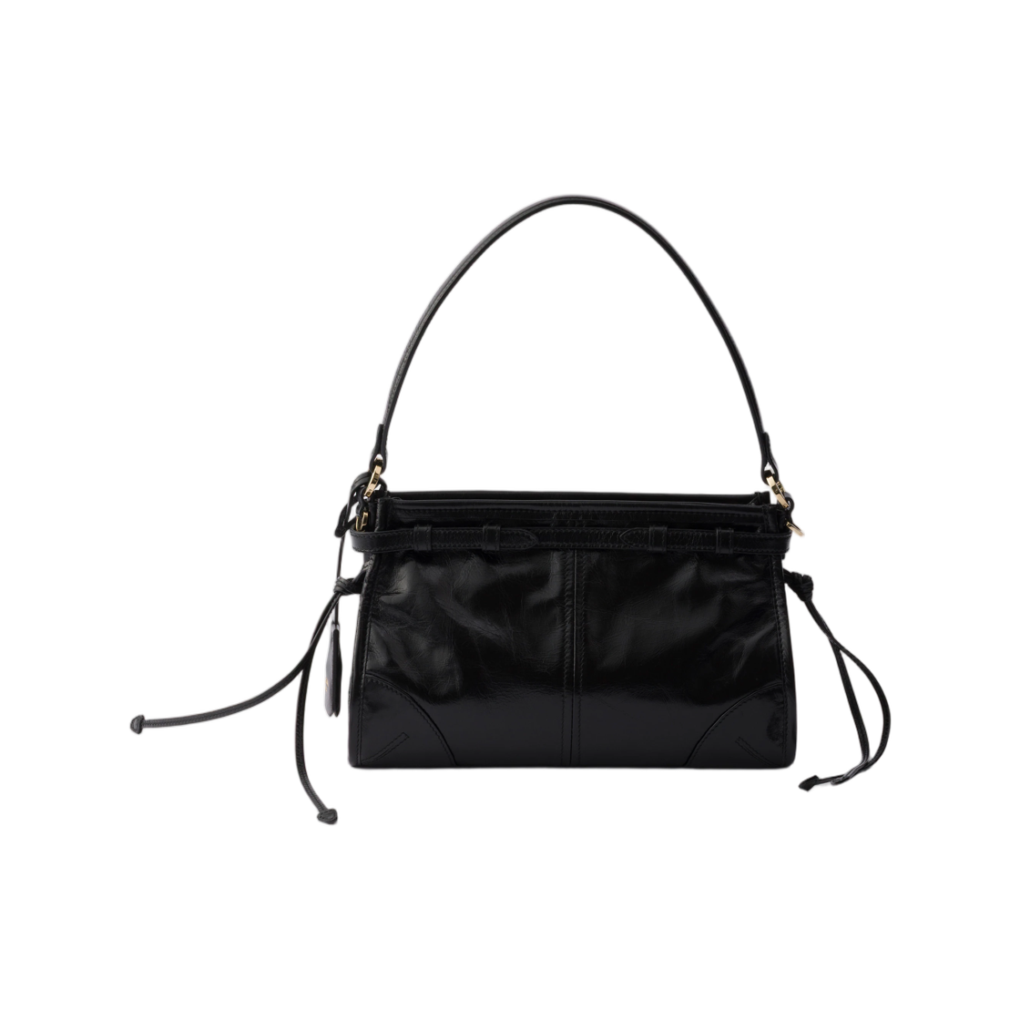 프라다 보니 스몰 레더 핸드백 블랙(Prada Bonnie Small Leather Handbag Black) - 2
