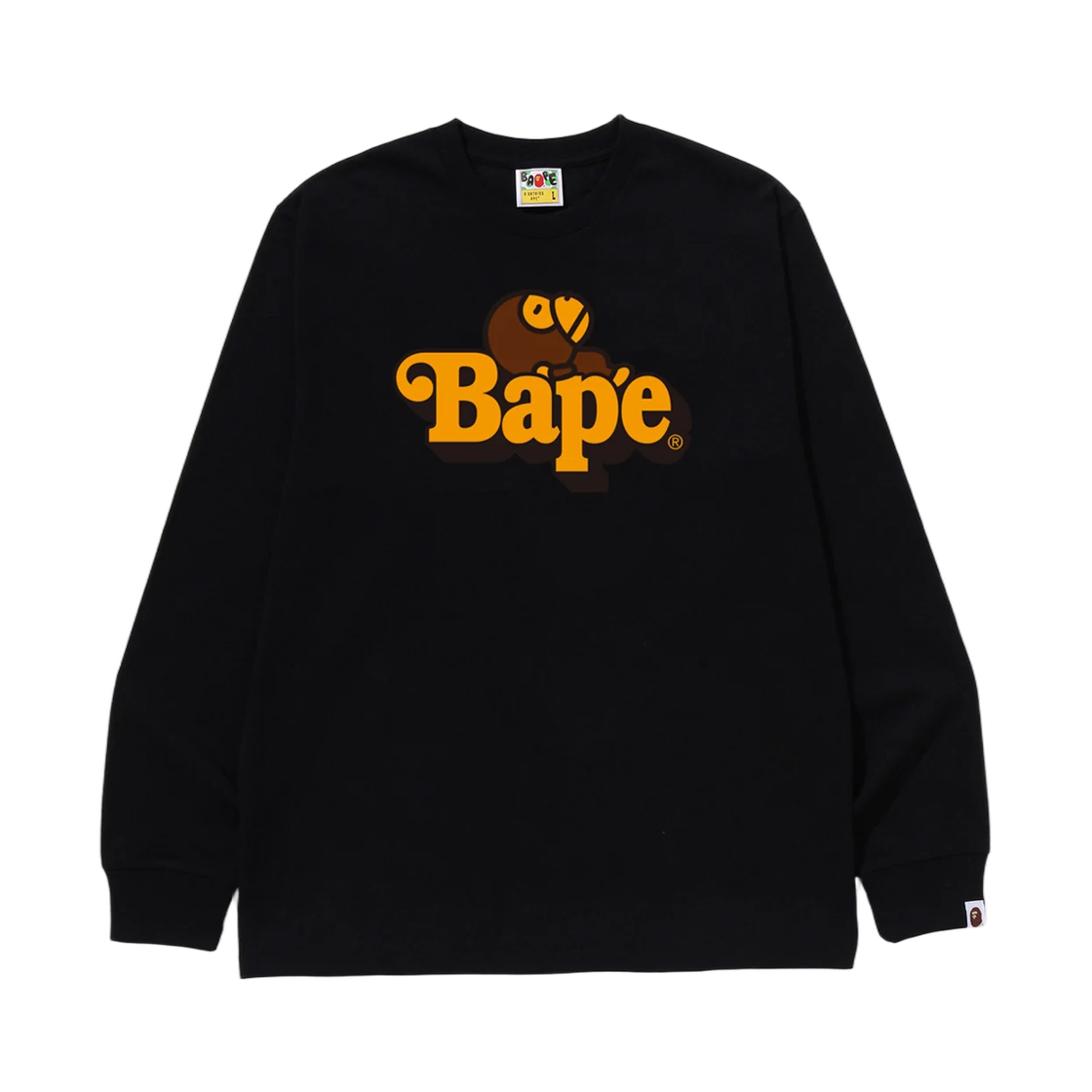 - BAPE Milo On Bape L/S T-Shirt Black