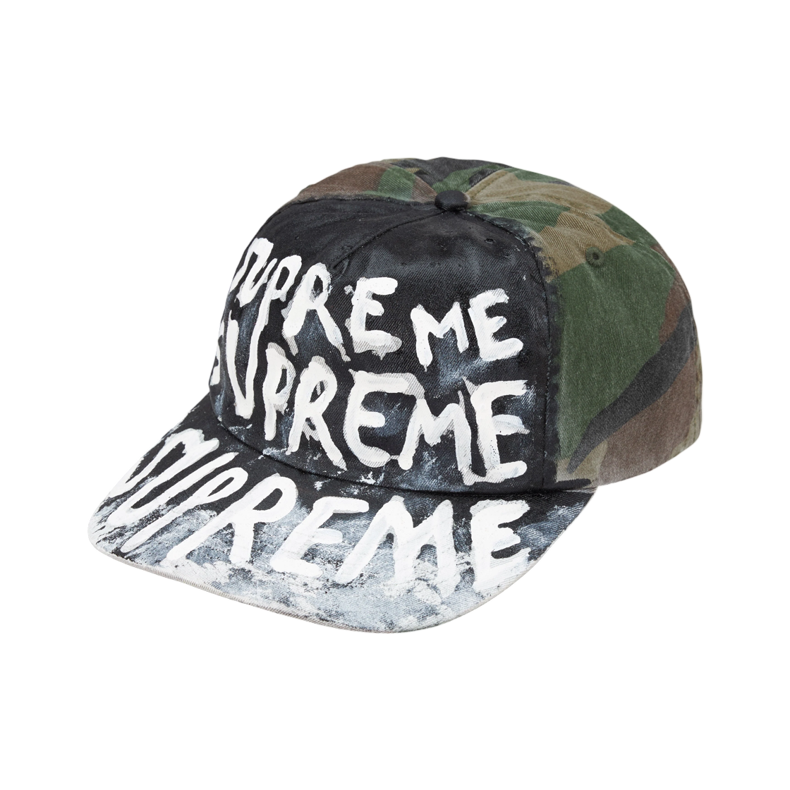 - Supreme Painted 5-Panel Woodland Camo - 26FW