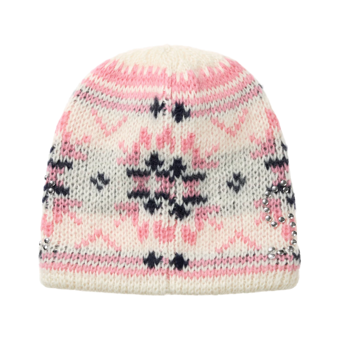 슈프림 스터드 페어 아일 비니 크림 - 26FW(Supreme Studded Fair Isle Beanie Cream - 26FW) - 2