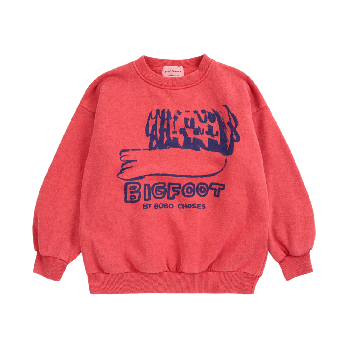 226AC032 (Kids) Bobo Choses Bigfoot By BC Sweatshirt Red