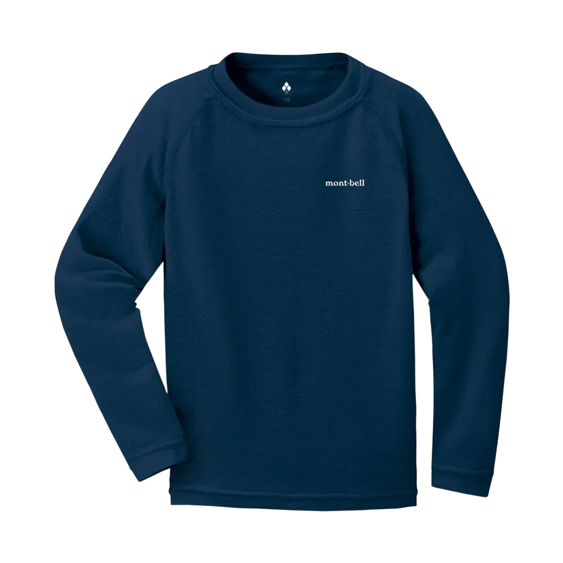 1107771 (Kids) Montbell Zeo-Line Light Weight Round Neck Shirt Navy