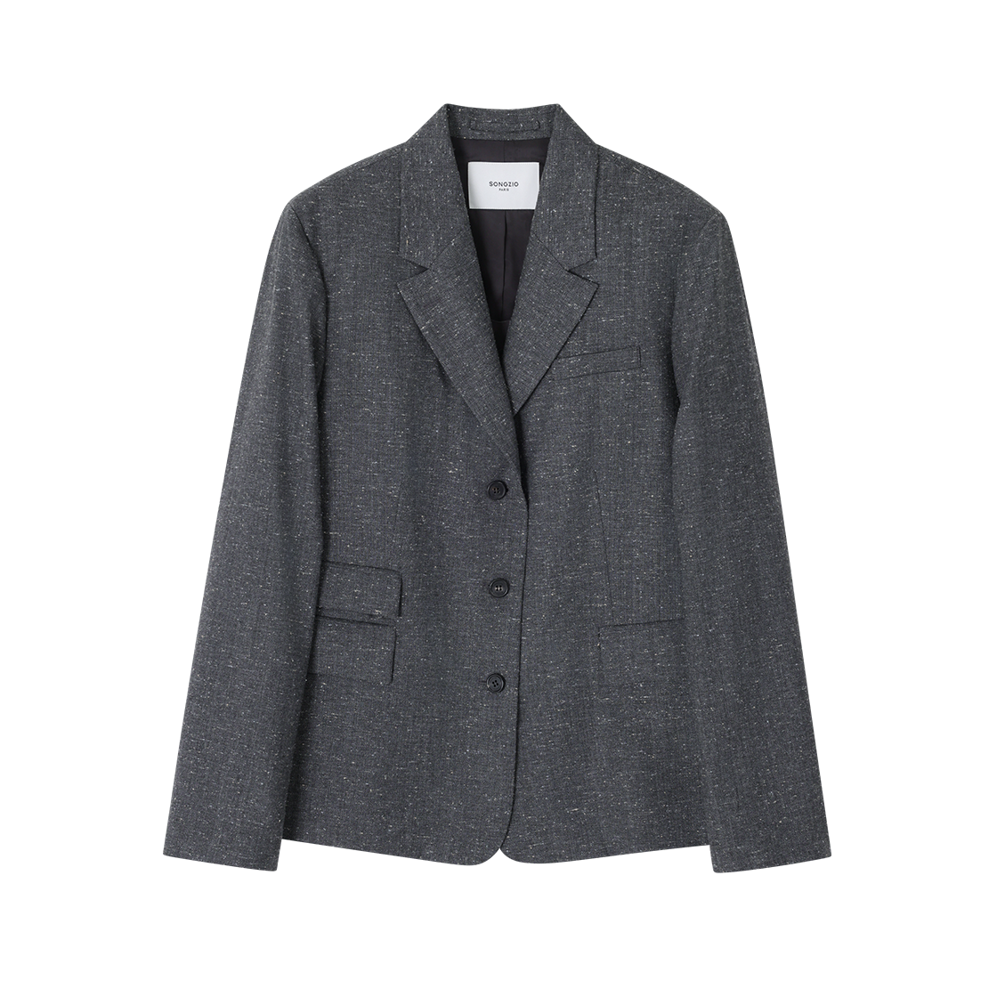 WI5JK520GY (W) SONGZIO Artisanal Three Button Jacket Grey