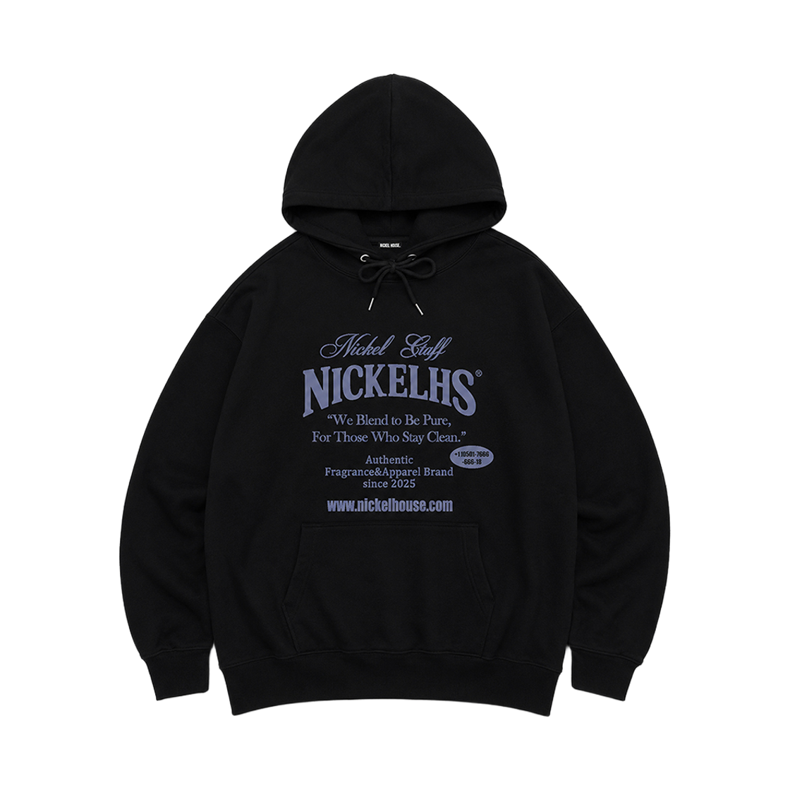 닉켈 스태프 후드티 블랙(NICKEL STAFF HOODIE_BLACK) - 1