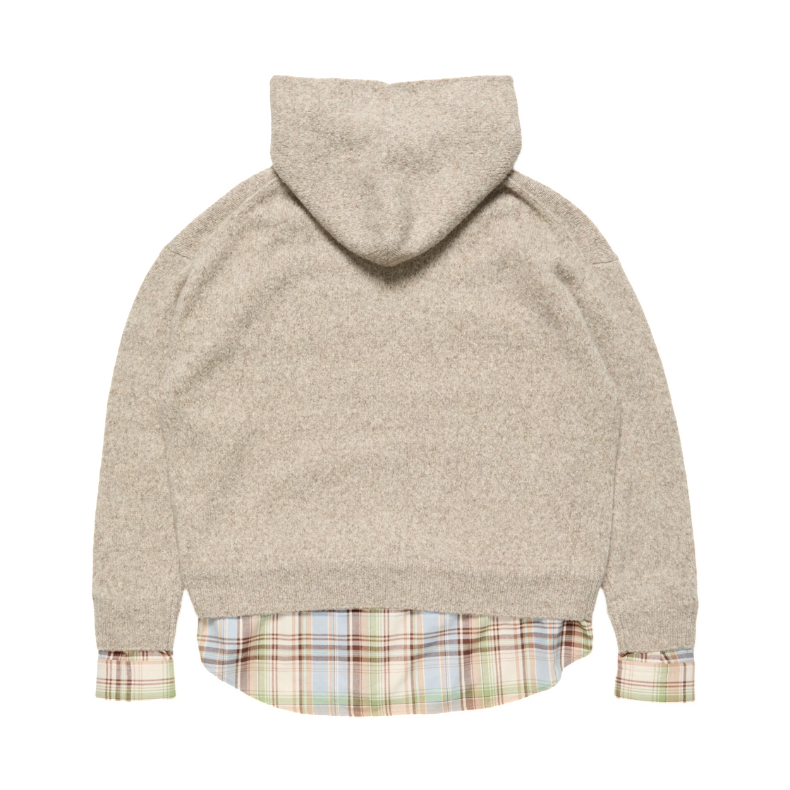 (W) 아크네 스튜디오 레이어드 니트 후드 미디움 베이지((W) Acne Studios Layered Knit Hoodie Medium Beige) - 2