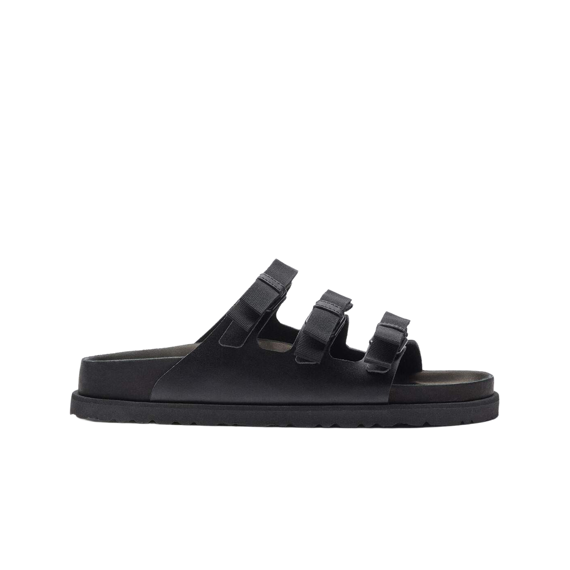 1031937 (W) Birkenstock 1774 Florida Smooth Leather Black - Narrow