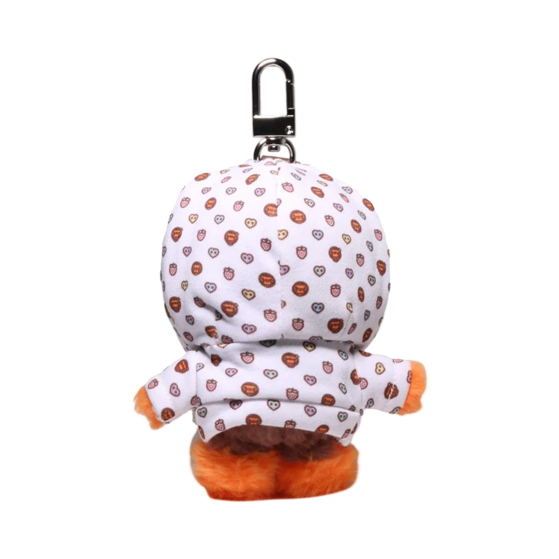 베이프 마일로그램 스위트 패턴 후드 베이비 마일로 퍼 인형 키 체인 화이트(BAPE Milogram Sweets Pattern Hoodie Baby Milo Fur Doll Key Chain White) - 2