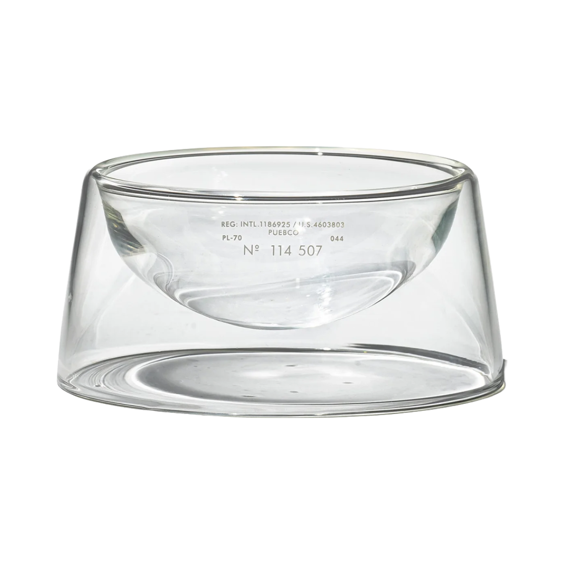 KM6DAC1PU33WT Puebco Borocilicate Double Wall Pet Bowl Multi - 26FW